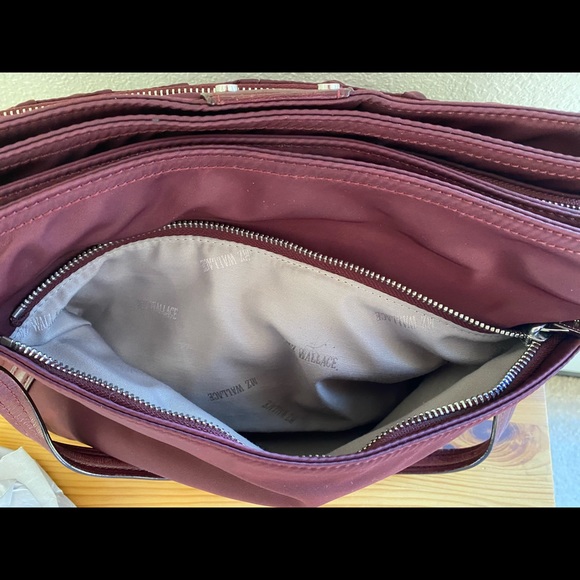 MZ Wallace Maroon Toni. Used. Silver. Loved - Picture 12 of 15